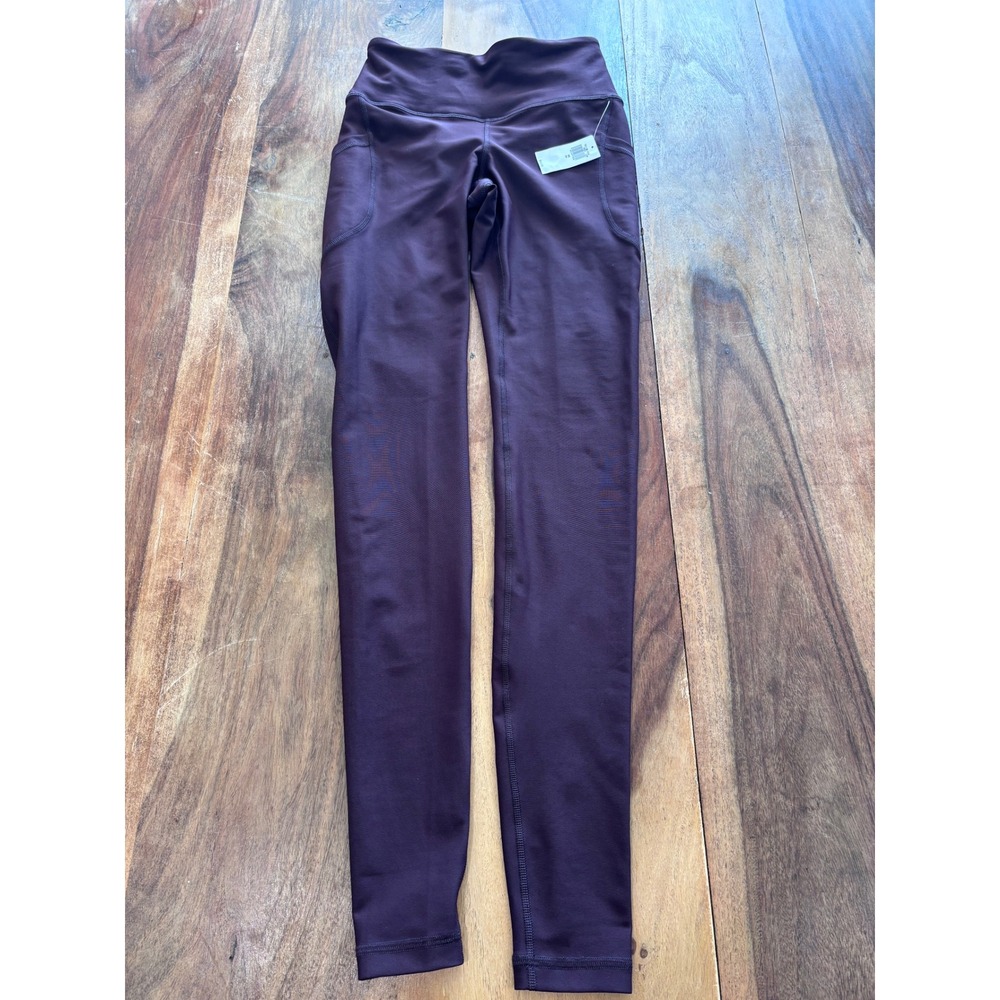 NWTO Old Navy powersoft leggings size xs plum high-rise full-length side pockets